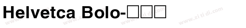 Helvetca Bolo字体转换